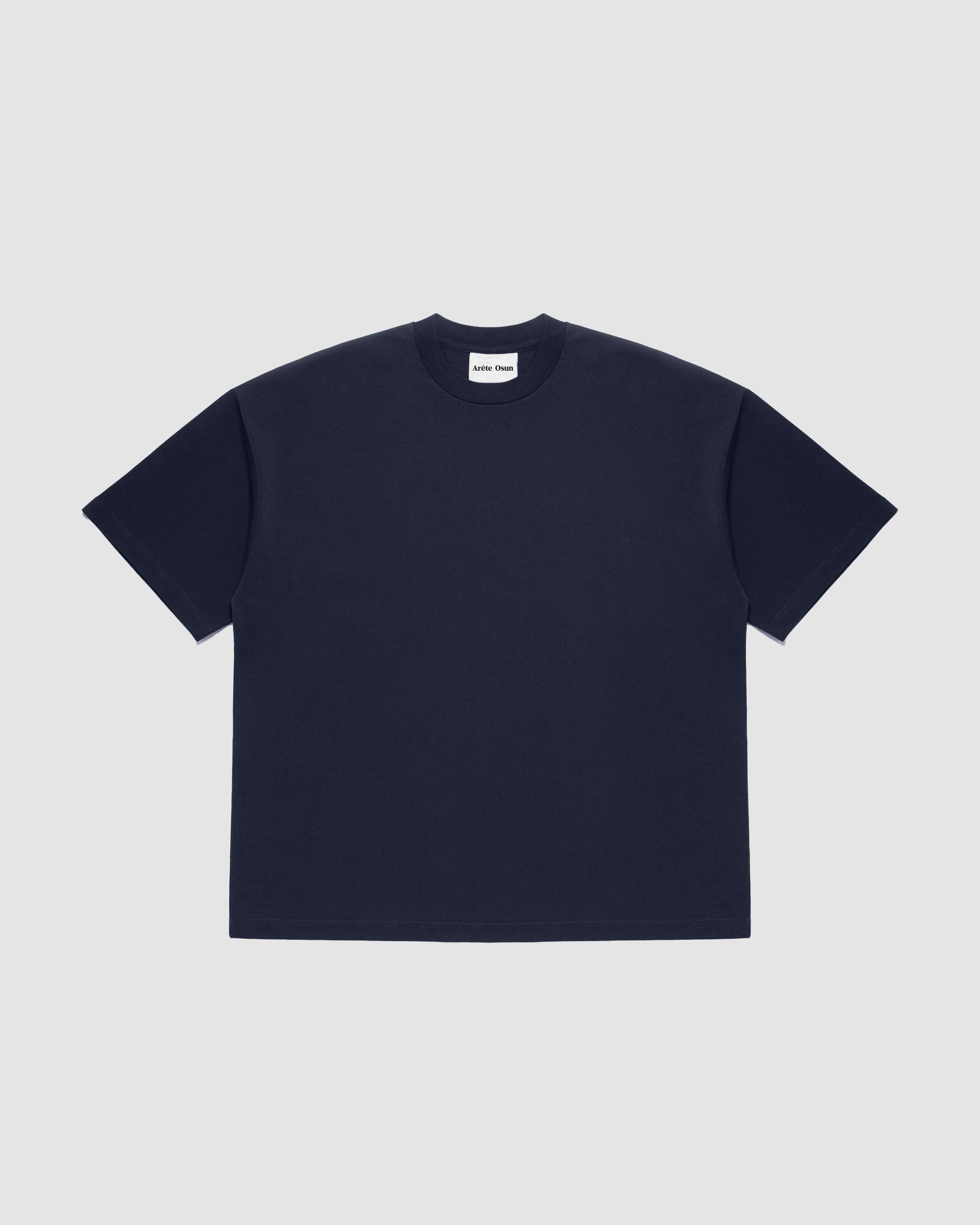 Fundamental T in White - Heavyweight Luxury T-Shirt with dropped shoulder and box fit by Arête Osun